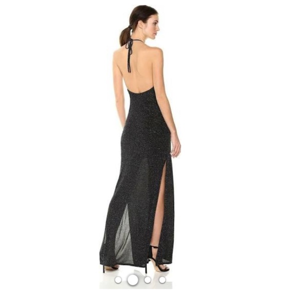 NWT Show Me Your MuMu Shimmery Black Dress - Picture 14 of 14